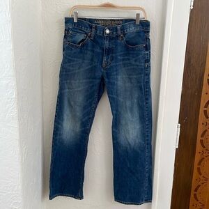 AMERICAN EAGLE OUTFITTERS Men's Original Boot Denim Jeans Size 31x30 In Blue